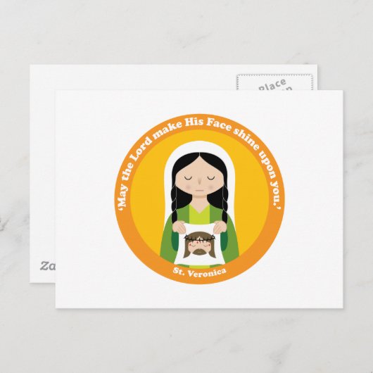 St. Veronica Briefkaart (Voorkant / Achterkant)