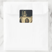 St.Veronica met de Heilige Shroud Vierkante Sticker (Tas)