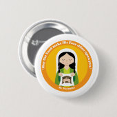 St. Veronica Ronde Button 5,7 Cm (Voorkant /achterkant)