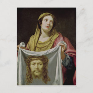 St. Veronica, terwijl de Heilige Schouder wordt ge Briefkaart