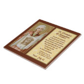 St. Veronica van Jeruzalem (JM 60) Tegeltje (Zijkant)