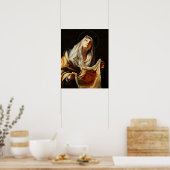 St. Veronica Veil Heilige Face Shroud 03 Poster (Keuken)