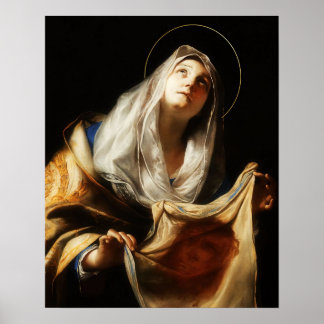 St. Veronica Veil Heilige Face Shroud 03 Poster