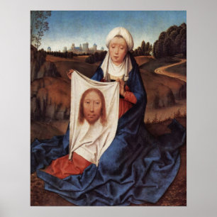 St. Veronicas Veil Jesus Face Poster