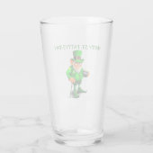 ST. Verre LEPRECHAUN DE LA JOURNÉE DE PATRICK (Dos)