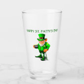 ST. Verre LEPRECHAUN DE LA JOURNÉE DE PATRICK (Devant)