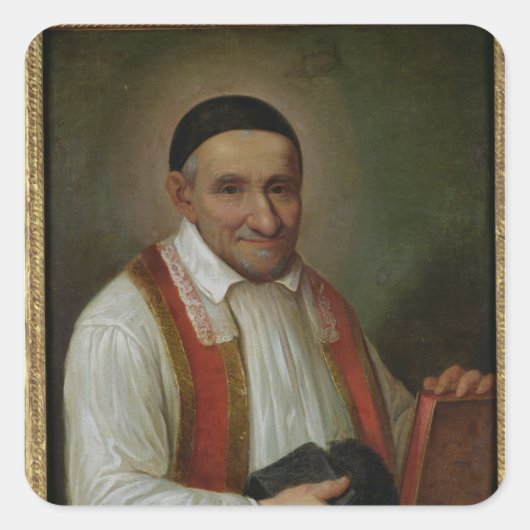 St. Vincent de Paul 1649 Vierkante Sticker (Voorkant)