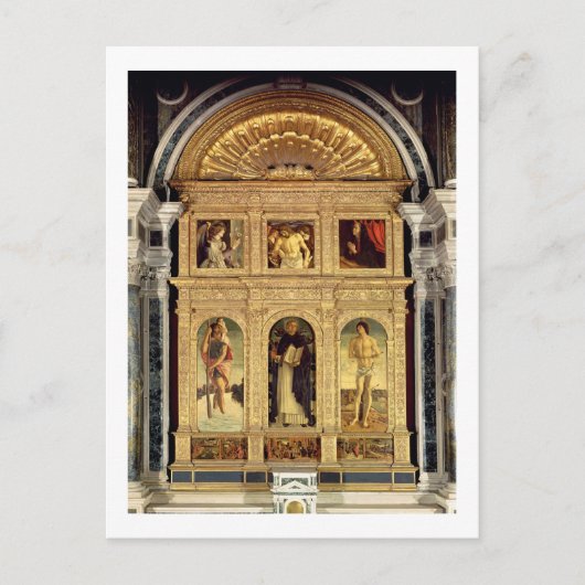 St. Vincent Ferrer Altarpart, c.1465 (poliepen) Briefkaart (Voorkant)
