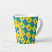 ST VINCENT FLAG Patriottisch  Geel Latte Mok (Rechterhoek)