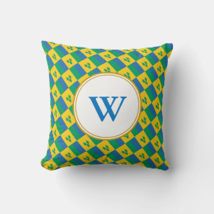 ST VINCENT GRENADINES Monogram geblesseerde natie Kussen