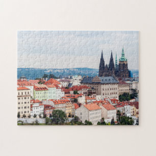 St. Vitus Cathedral en Prague Cityscape - Tsjechië Legpuzzel