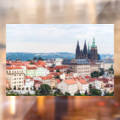St. Vitus Cathedral en Prague Cityscape - Tsjechië Raamsticker (Vel 2)