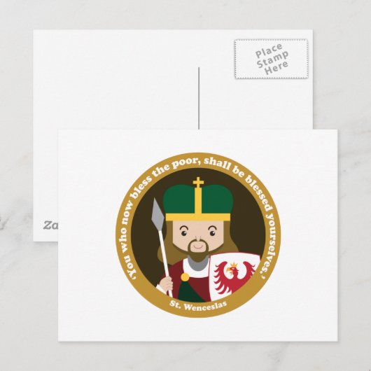 St. Wenceslas Briefkaart (Voorkant / Achterkant)