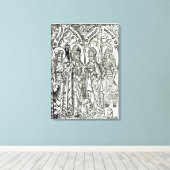St. Wenceslaus, Adalbert, Stanislaus St. Florian Canvas Afdruk (Insitu (Houten vloer))