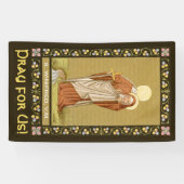 St. Winifred of Wales (P 002) Spandoek (Horizontaal)