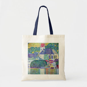 St. Wolfgang Kerk door Gustav Klimt, Victoriaanse Tote Bag