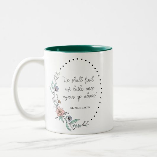 St. Zelie cite une tasse florale (Gauche)