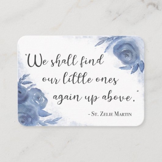 St. Zelie Martin Consolation fausse-couche Carte S (Devant)