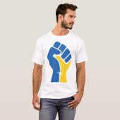 Sta achter de protestoorlog in Oekraïne T-shirt (Voorkant volledig)