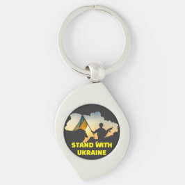 Sta achter Oekraïne – Steun & Solidariteit Sleutelhanger