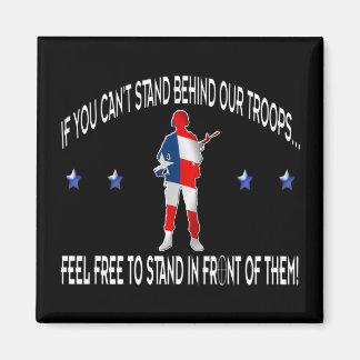 Sta achter of voor magneet