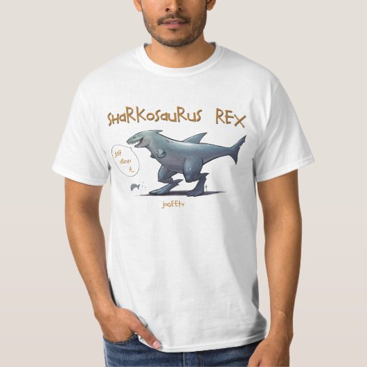 "sta het toe" Sharkosaurus REX Value T-shirt (Voorkant)