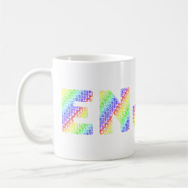 Sta jezelf toe om regenboogkleurig te GENIETEN Koffiemok