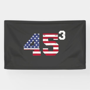 Sta met 45 Pro Trump USA Vlag 4 juli Spandoek