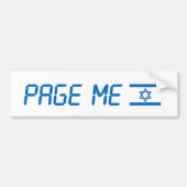 Sta met Israël bumper sticker (Voorkant)
