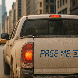 Sta met Israël bumper sticker