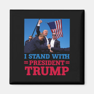 Sta met President Trump na de schietpartij op H Magneet