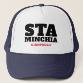 Sta Minchia Pesonalized Trucker Hat Pet (Voorkant)