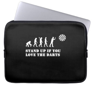 Sta op als je gek bent op kunst laptop sleeve