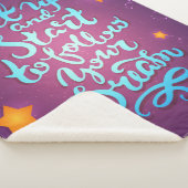 Sta op en begin met het volgen van je dromen sherpa deken (3/4)