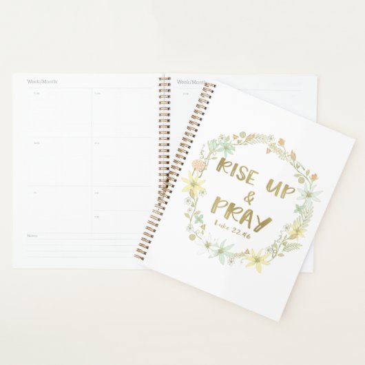Sta op en bid Bijbelvers Quote Planner (Display)