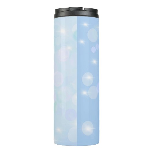 Sta op en schijn koffiekopje en bloemen thermosbeker (Achterkant)