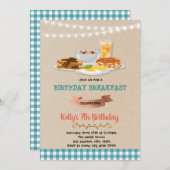 Sta op en schijn verjaardagsfeestuitnodiging kaart (Voorkant / Achterkant)