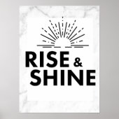 Sta op en schitter. Muurkunst. Poster (Voorkant)