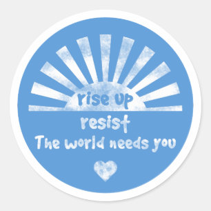 Sta op en weersta Sticker Sheet