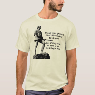 Sta op je grond t-shirt