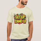 Sta op met Stand Up Reggae T-shirt (Voorkant)