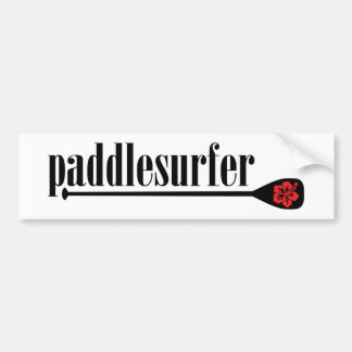 Sta op pedle Hibiscus Bumpersticker