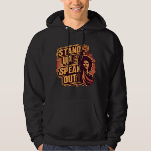 Sta op, spreek uit hoodie