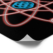 STA OP VOOR ATOMEN Wetenschap grap Poster (Hoek)