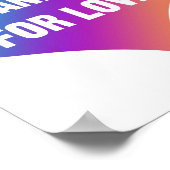 Sta op voor de liefde poster (Hoek)