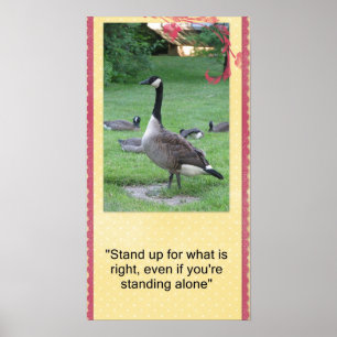 Sta op voor wat het juiste poster is