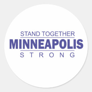 Sta Samen Minneapolis  Ronde Sticker