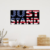Sta voor de Amerikaanse vlag Poster (Keuken)