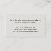 Staafdiagram (groenen) visitekaartje (Achterkant)