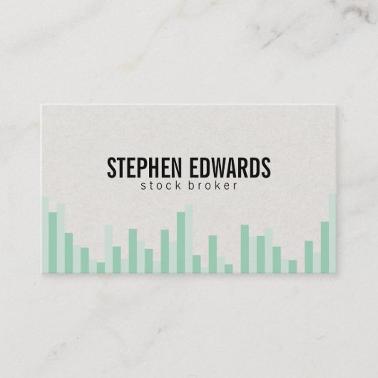 Staafdiagram (groenen) visitekaartje (Voorkant)